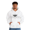 Unisex White Hooded Sweatshirt