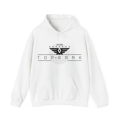 Unisex White Hooded Sweatshirt