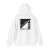 Unisex White Hooded Sweatshirt