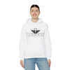 Unisex White Hooded Sweatshirt