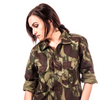 Portugese Herringbone Twill Cotton Jungle Camo Summer Shirt - Top Rank Vintage