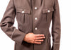 DDR East German Army Gray Wool  4 Pocket Jacket