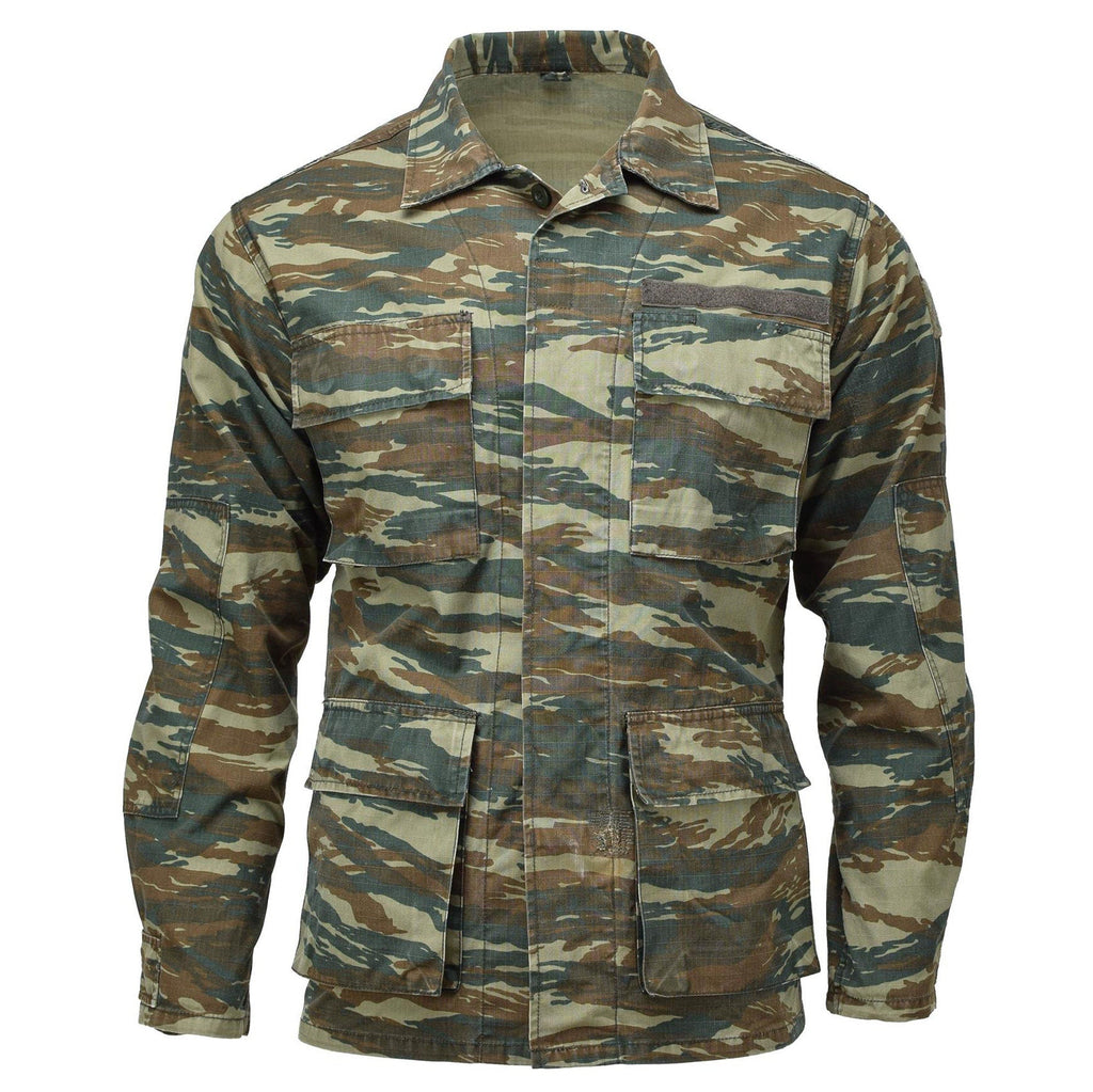 Hellenic Greek Army Field US Style BDU Lizard Camo Field Jacket