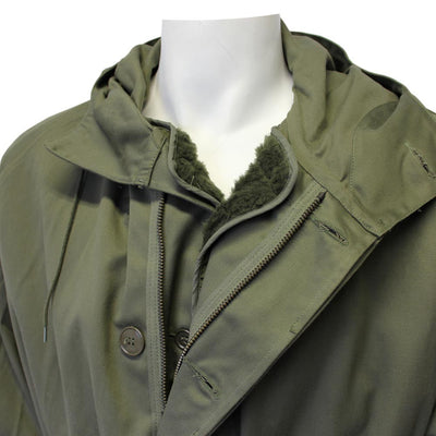 M64 Satin 300 French Armee De Terre Army Green Hooded Parka