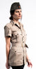 Khaki RAF Short Sleeve Safari Shirt w/ belt - Top Rank Vintage