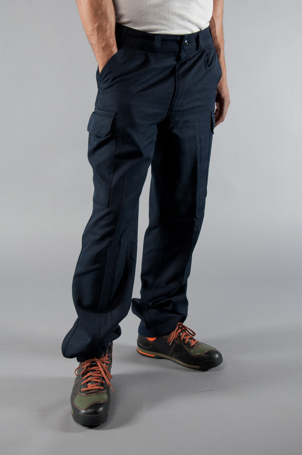 TRGPSG Men's Cargo Pants with 8 Pockets Cotton Cargo Work Pants(No Belt), Blue 30x31 - Walmart.com